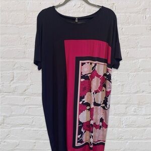 Jones New York Blue and Pink Floral Dress Size 1X